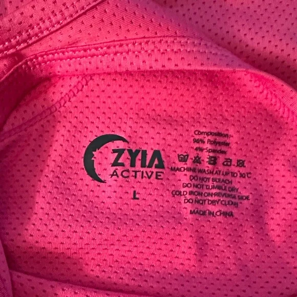 Zyia Active Women's Vibrant Pink Racerback Tank Top - Picture 4 of 4